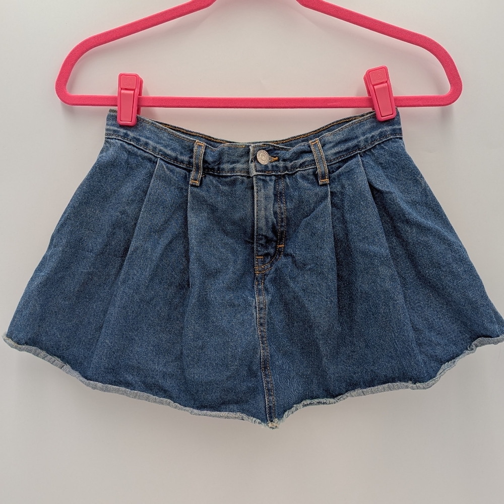 Levi's High Rise Pleated Mini Skort Preppy 12 Big Girls Dolly Grunge Skater Y2k